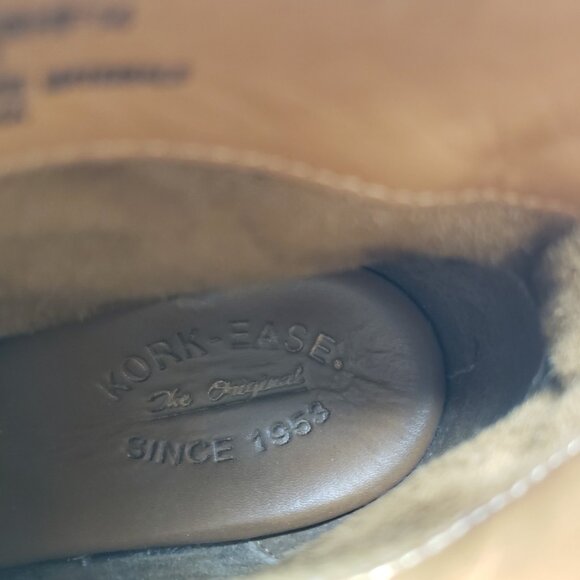 Kork Ease Michelle Ankle Boot Womens 8.5 Brown Leather Side Zip Heeled Wedge - Picture 15 of 15